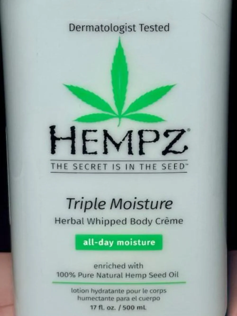 Hempz Triple Moisture Body Lotion 🌿 Herbal Whipped 17 oz NEW